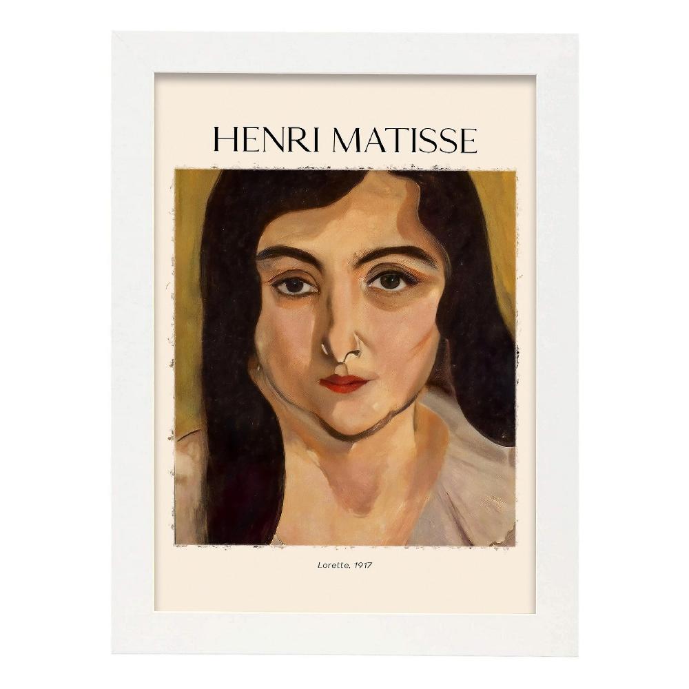 Nacnic Lámina Decorativa Lorette Inspirada En Henri Matisse