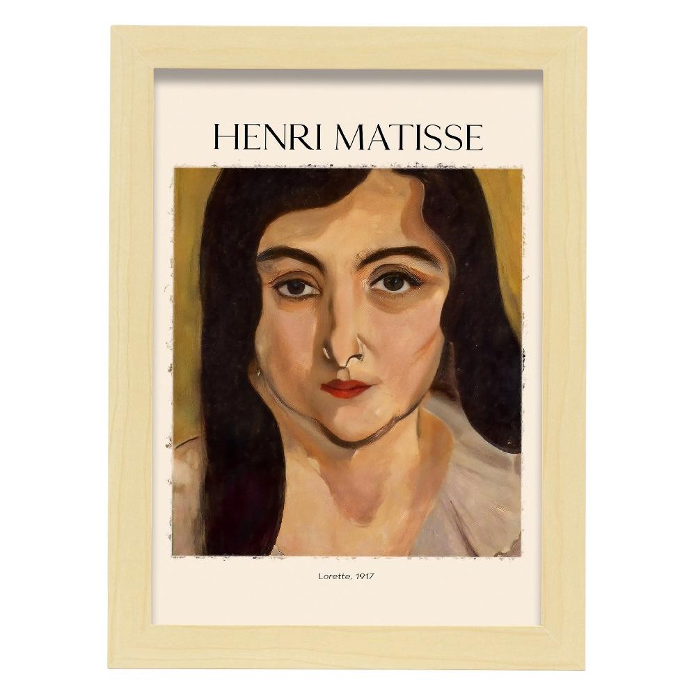 Nacnic Lámina Decorativa Lorette Inspirada En Henri Matisse