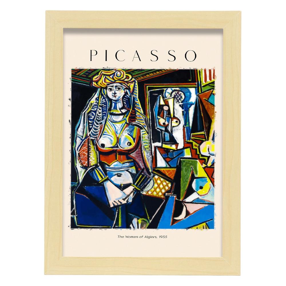 Nacnic Lámina Decorativa Mujeres De Argel Inspirada En Picasso