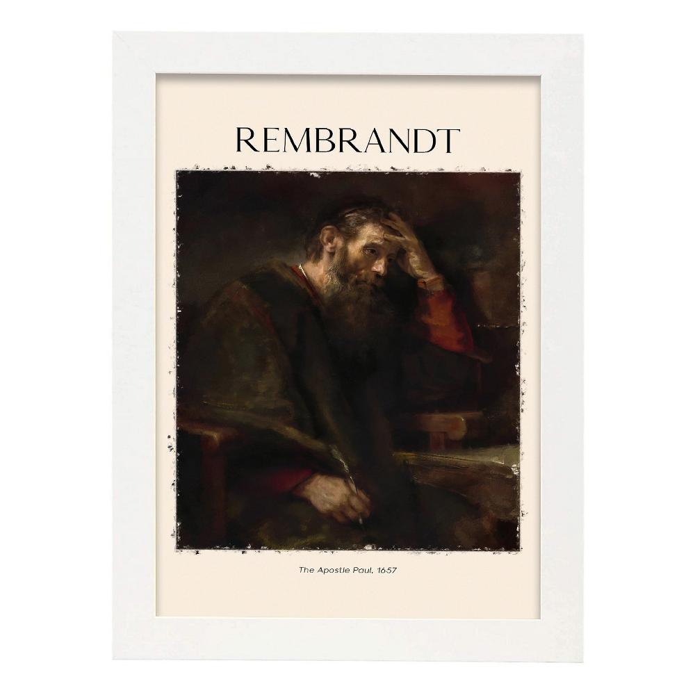 Nacnic Lámina Decorativa TEAPOSTLEPAUL Inspirada En Rembrandt