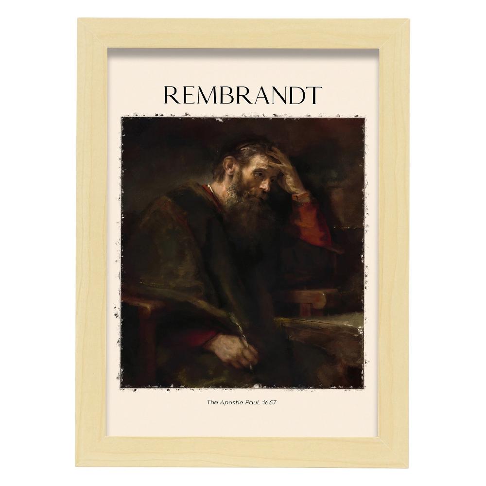 Nacnic Lámina Decorativa TEAPOSTLEPAUL Inspirada En Rembrandt