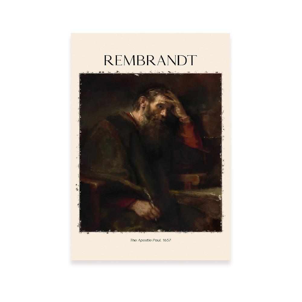 nacnic Lámina decorativa TEAPOSTLEPAUL inspirada en Rembrandt