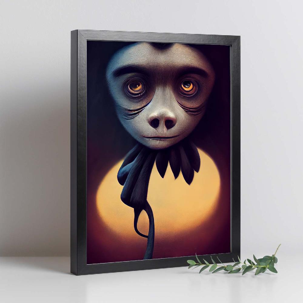 Nacnic Lámina Dinámica De Bonobo Estilo T. Burton Nacnic