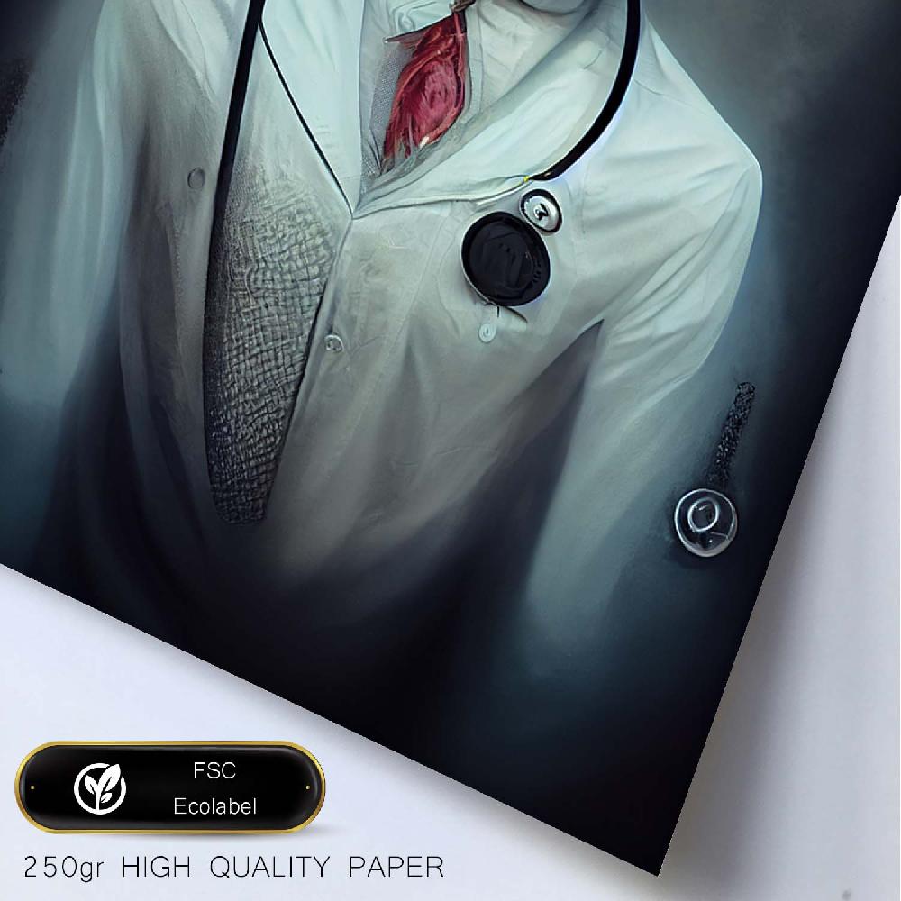 Nacnic Lámina Doctor Racional Al Estilo T. Burton De Nacnic