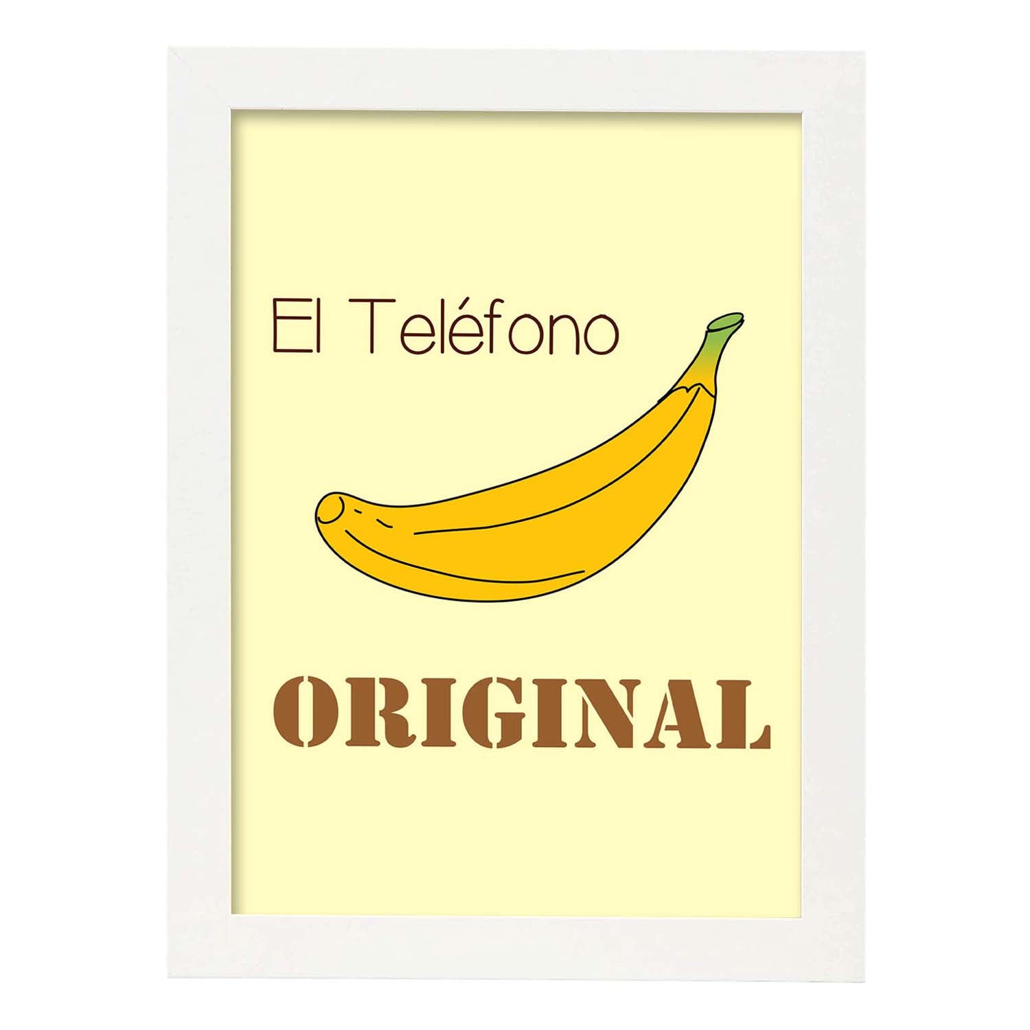 Nacnic Lámina El Teléfono Original Con Mensaje Feliz