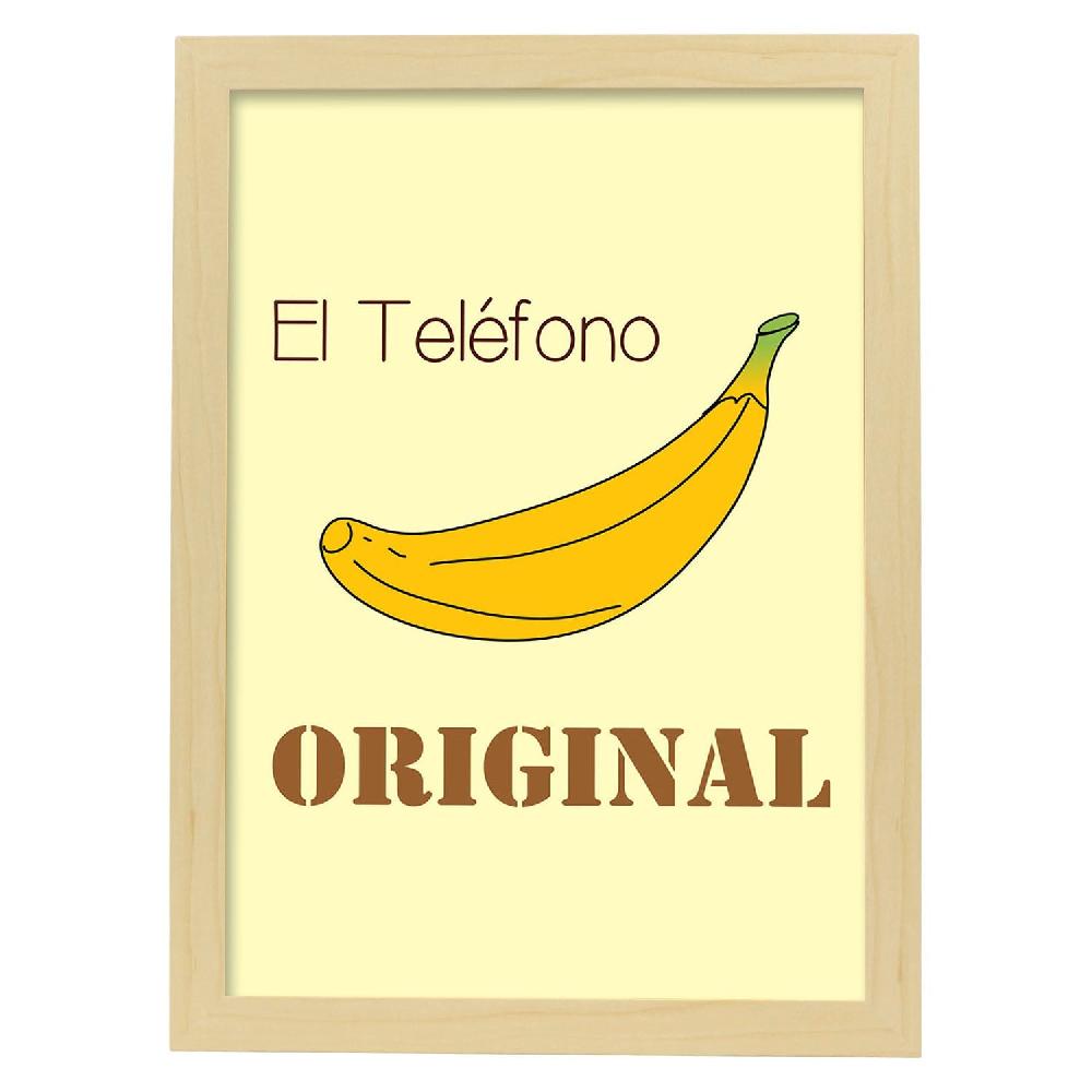 Nacnic Lámina El Teléfono Original Con Mensaje Feliz
