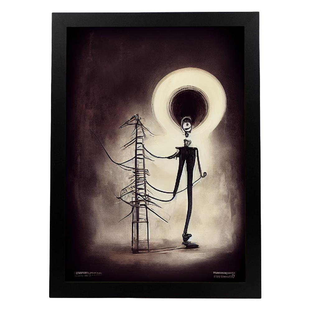 nacnic Lámina Electricista Creativo al estilo T. Burton de Nacnic