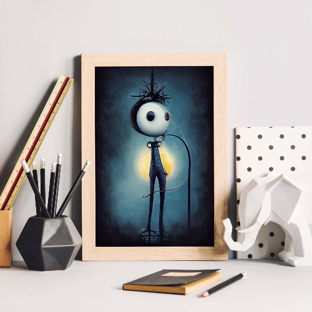 Nacnic Lámina Electricista Imaginativo Al Estilo T. Burton De Nacnic