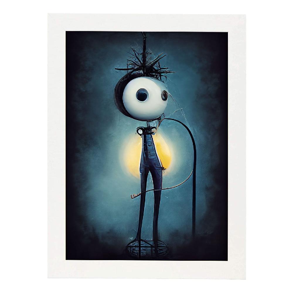 Nacnic Lámina Electricista Imaginativo Al Estilo T. Burton De Nacnic