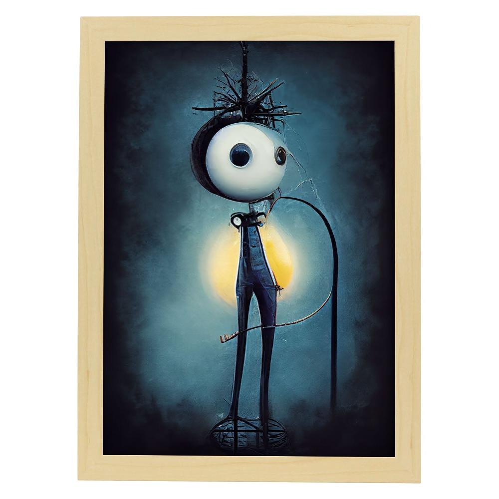 Nacnic Lámina Electricista Imaginativo Al Estilo T. Burton De Nacnic