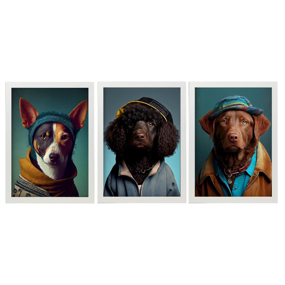 Nacnic Lámina Estética De Arte De Pared Animal Humano Nacnico Canaan Chesapeake Curly