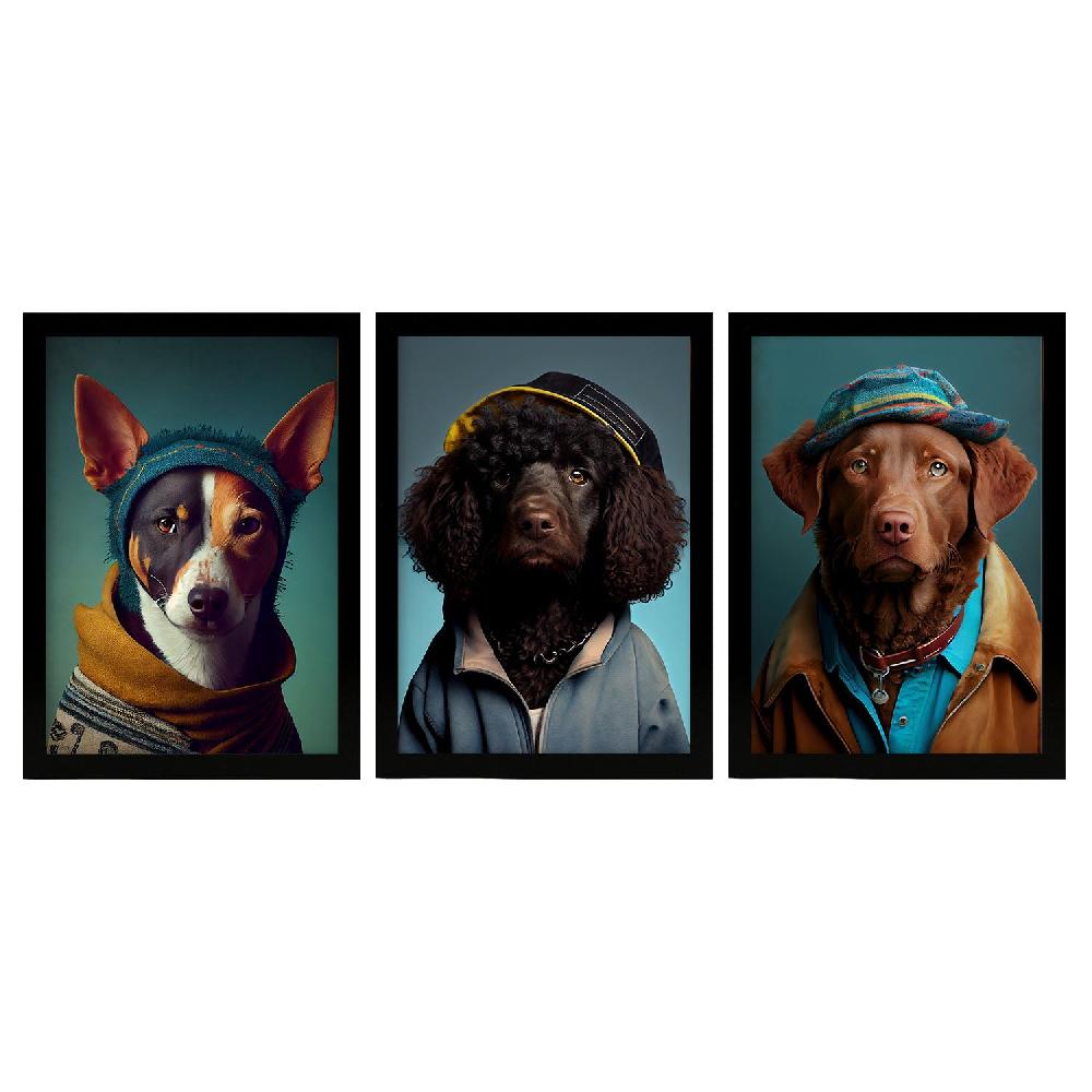 nacnic Lámina Estética de Arte de Pared Animal Humano Nacnico Canaan Chesapeake Curly