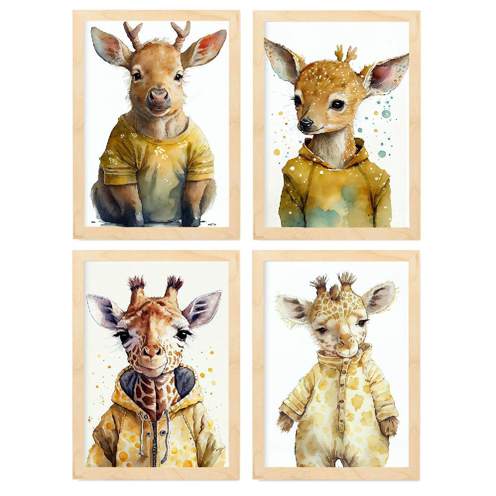 Nacnic Lámina Estética De Arte De Pared Animal - Jirafa Nacnic Reinder Seckel