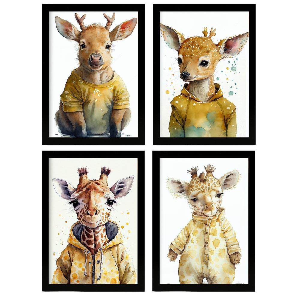 nacnic Lámina Estética de Arte de Pared Animal - Jirafa Nacnic Reinder Seckel