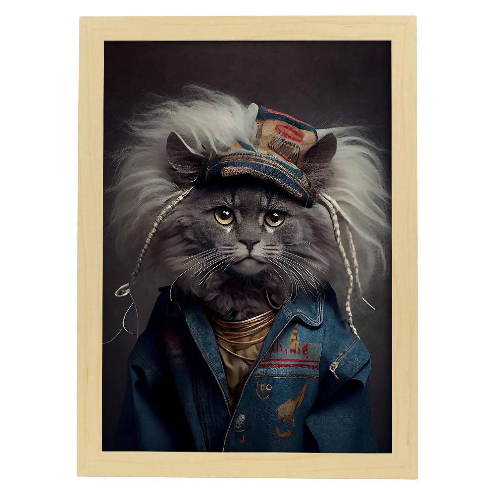 Nacnic Lámina Estética De Arte De Pared Nacnic Con Vestido Humano Americano