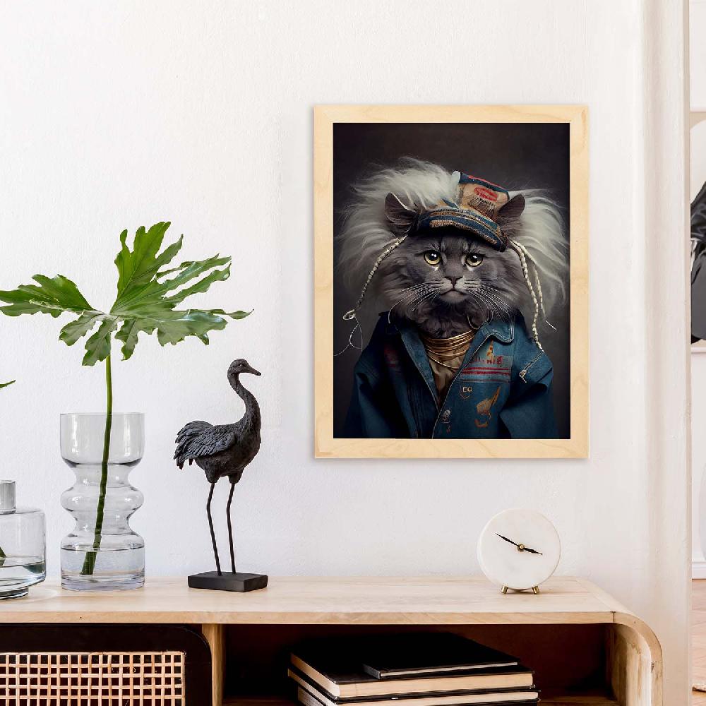 Nacnic Lámina Estética De Arte De Pared Nacnic Con Vestido Humano Americano