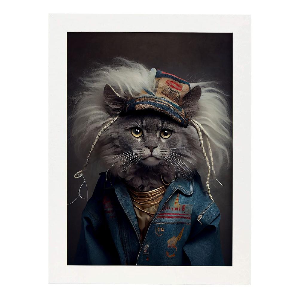 Nacnic Lámina Estética De Arte De Pared Nacnic Con Vestido Humano Americano