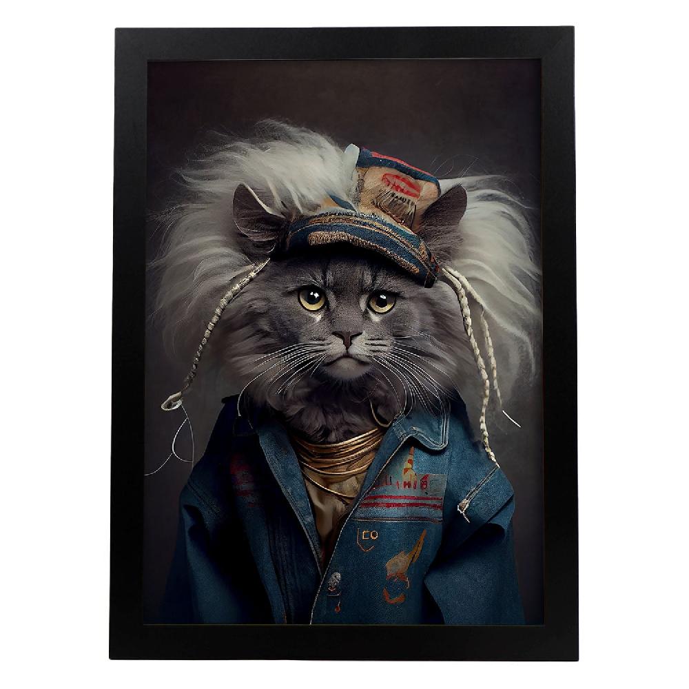 nacnic Lámina Estética de Arte de Pared Nacnic con Vestido Humano Americano