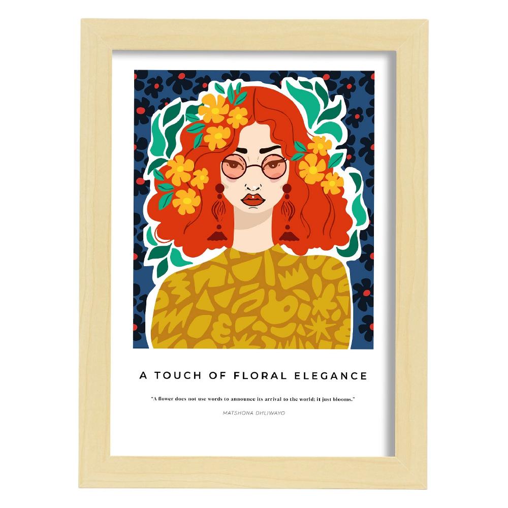 Nacnic Lámina Estética De Elegancia Floral Para Diseño De Hogar