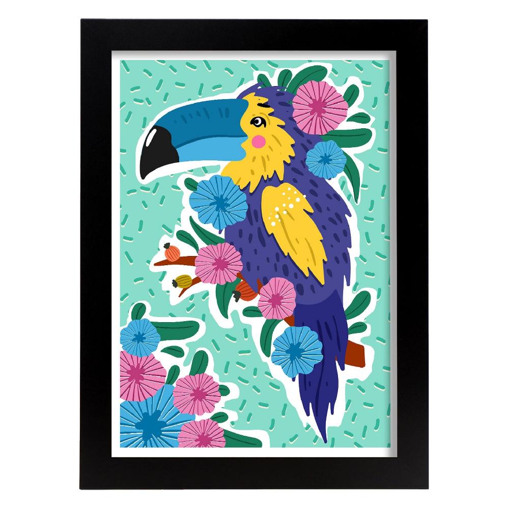 Nacnic Lámina Estética De Pájaro Azul Para Diseño De Hogar