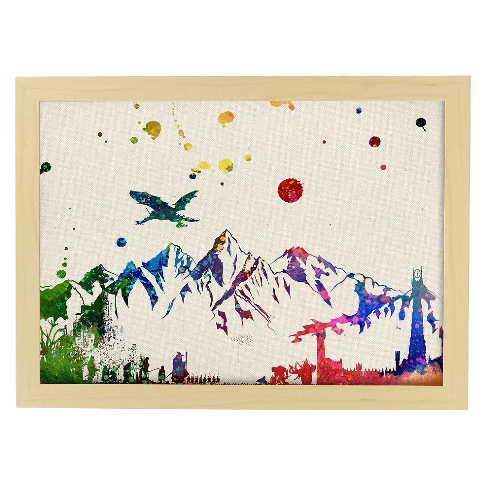 Nacnic Lámina Estilo Explosión De Color De El Señor De Los Anillos