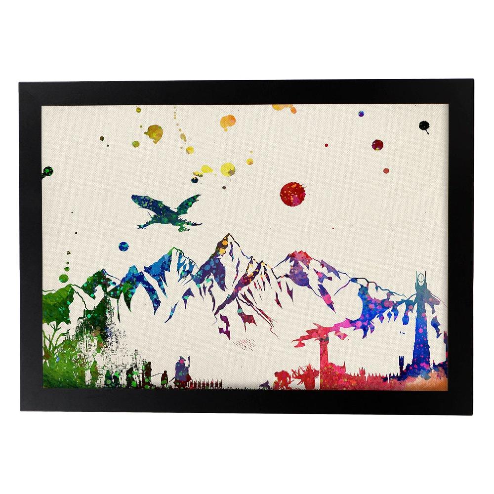 Nacnic Lámina Estilo Explosión De Color De El Señor De Los Anillos