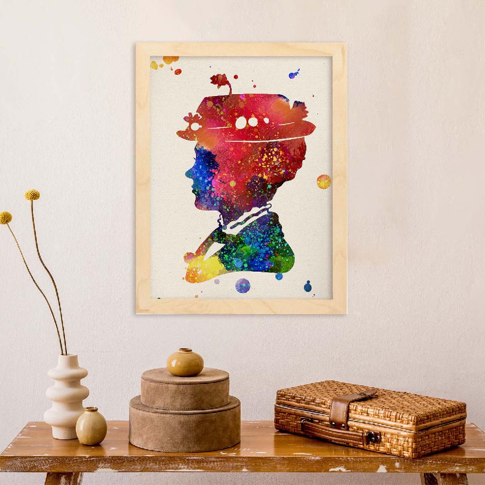 Nacnic Lámina Estilo Explosión De Color De Mary Poppins