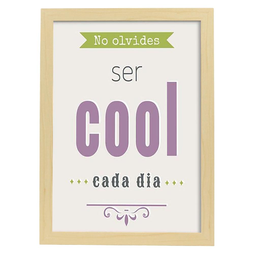Nacnic Lámina Feliz Con Mensaje De Ser Cool Cada Día