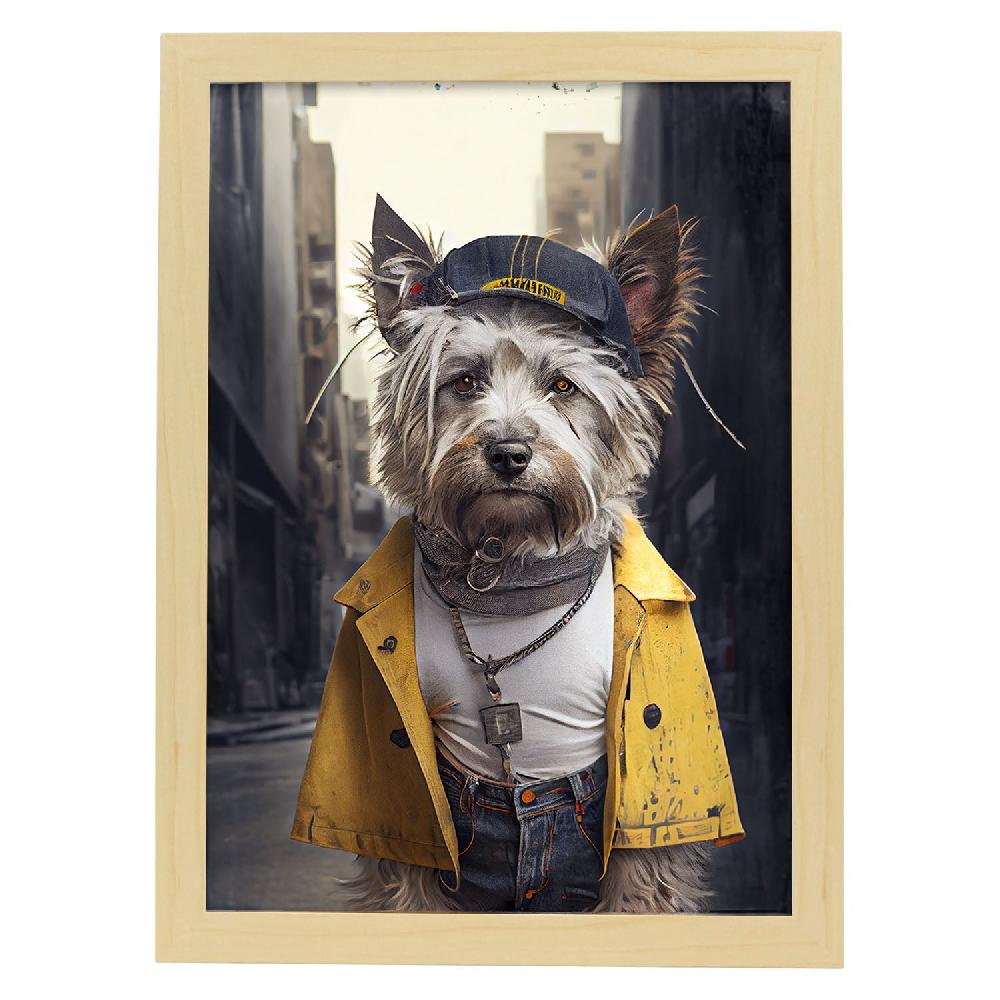 Nacnic Lámina Fotográfica Creativa De Yorkshire Con Ropa Humana De Nacnic