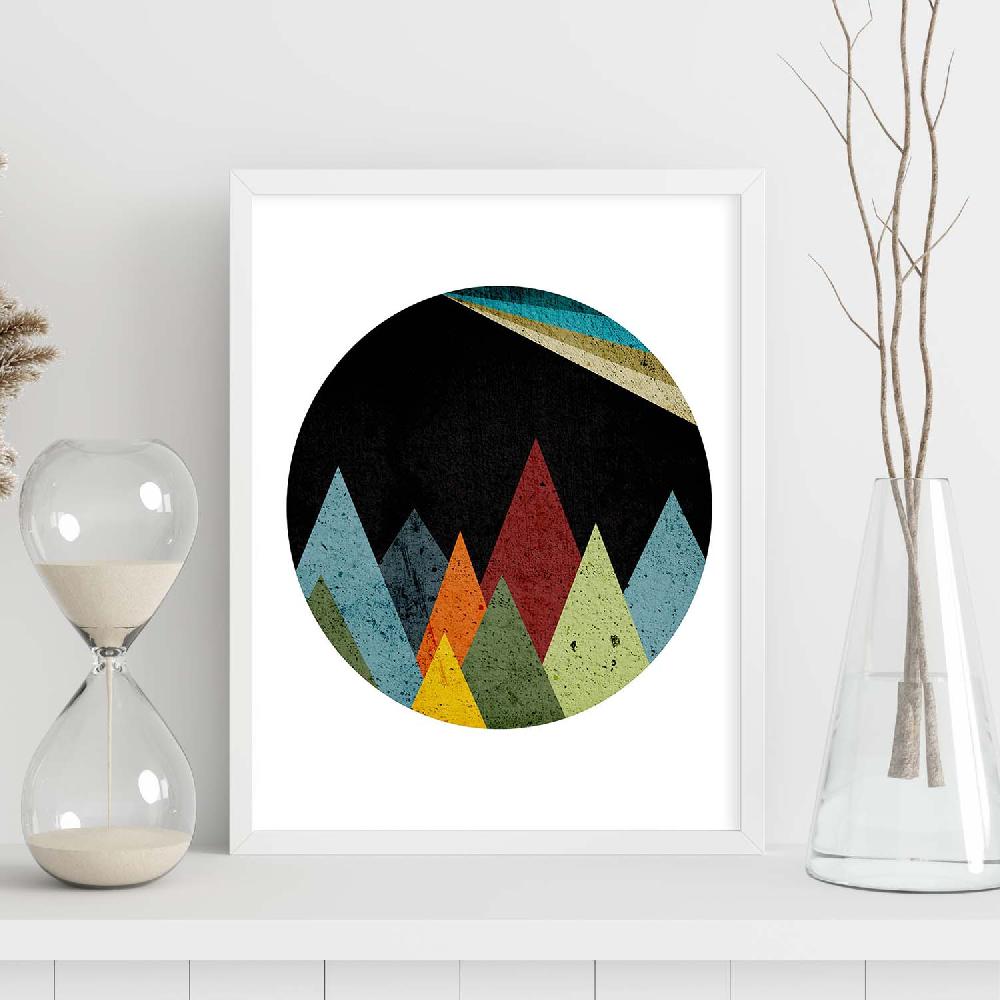 Nacnic Lámina Geométrica "MONTAÑAS ESPACIO" De Nacnic