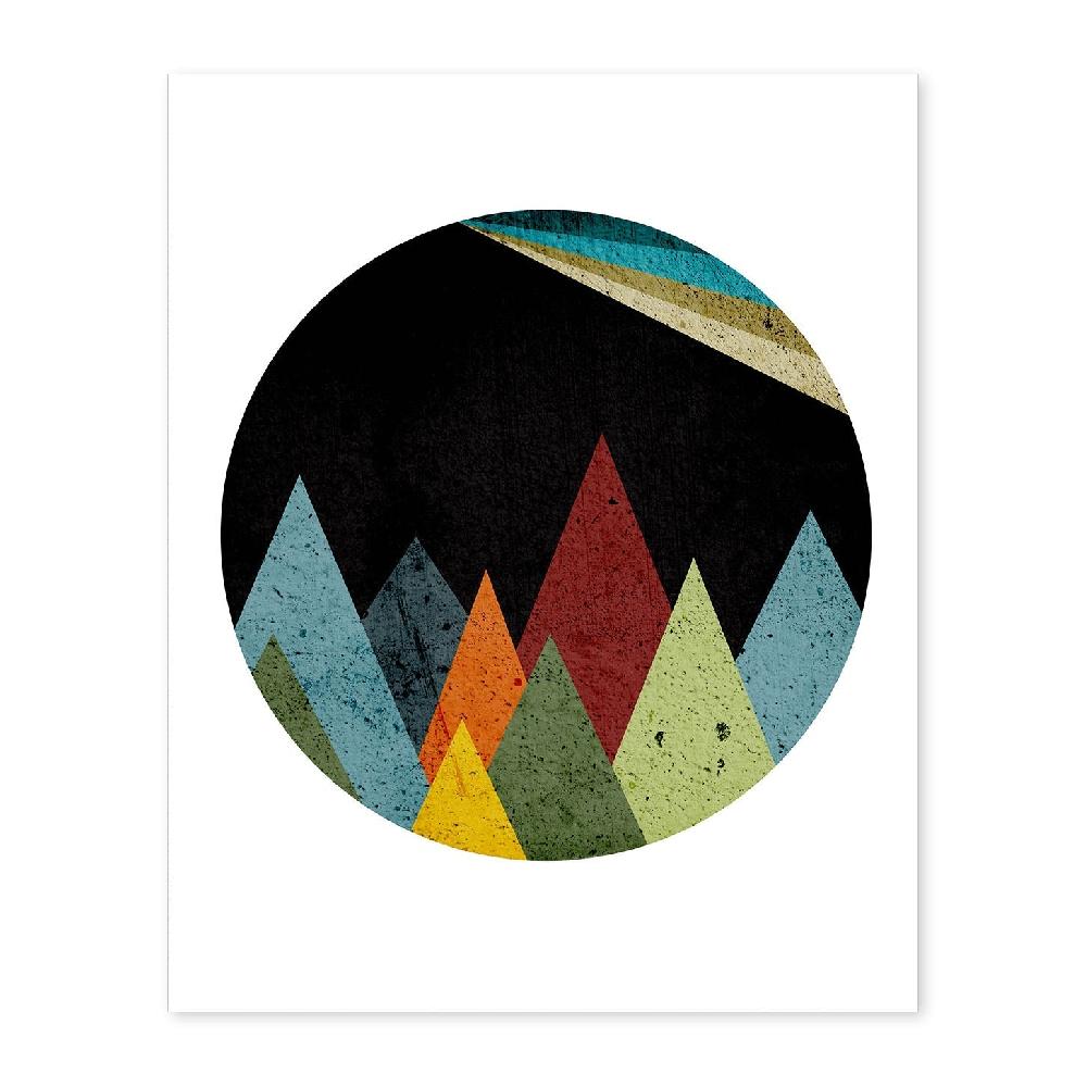 nacnic Lámina geométrica "MONTAÑAS ESPACIO" de Nacnic