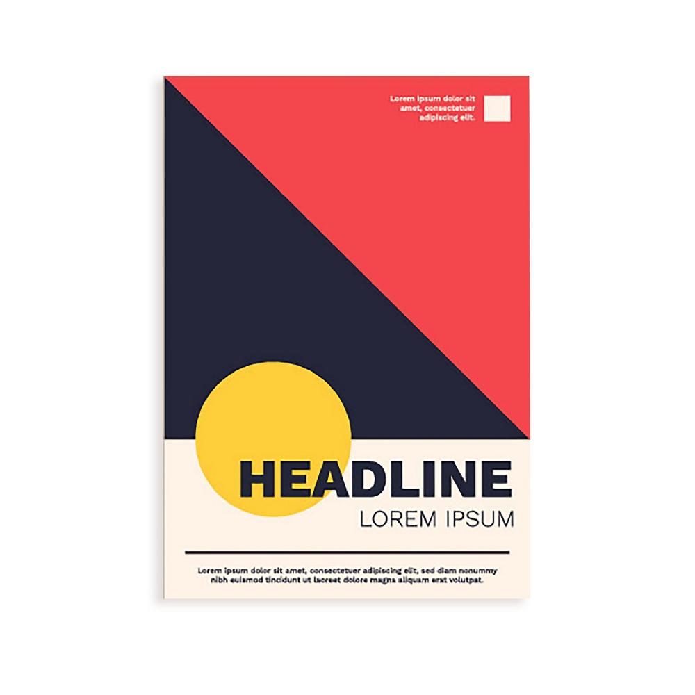 nacnic Lámina Geométrica para Diseño de Dormitorio o Sala de Estar