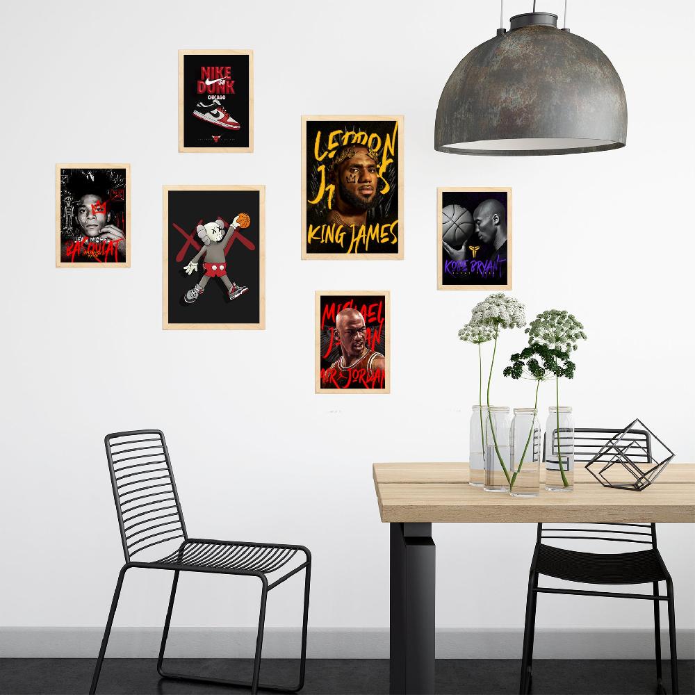 Nacnic Lámina Grafiti Pop King James Jordan Nike Basquiat Kobie