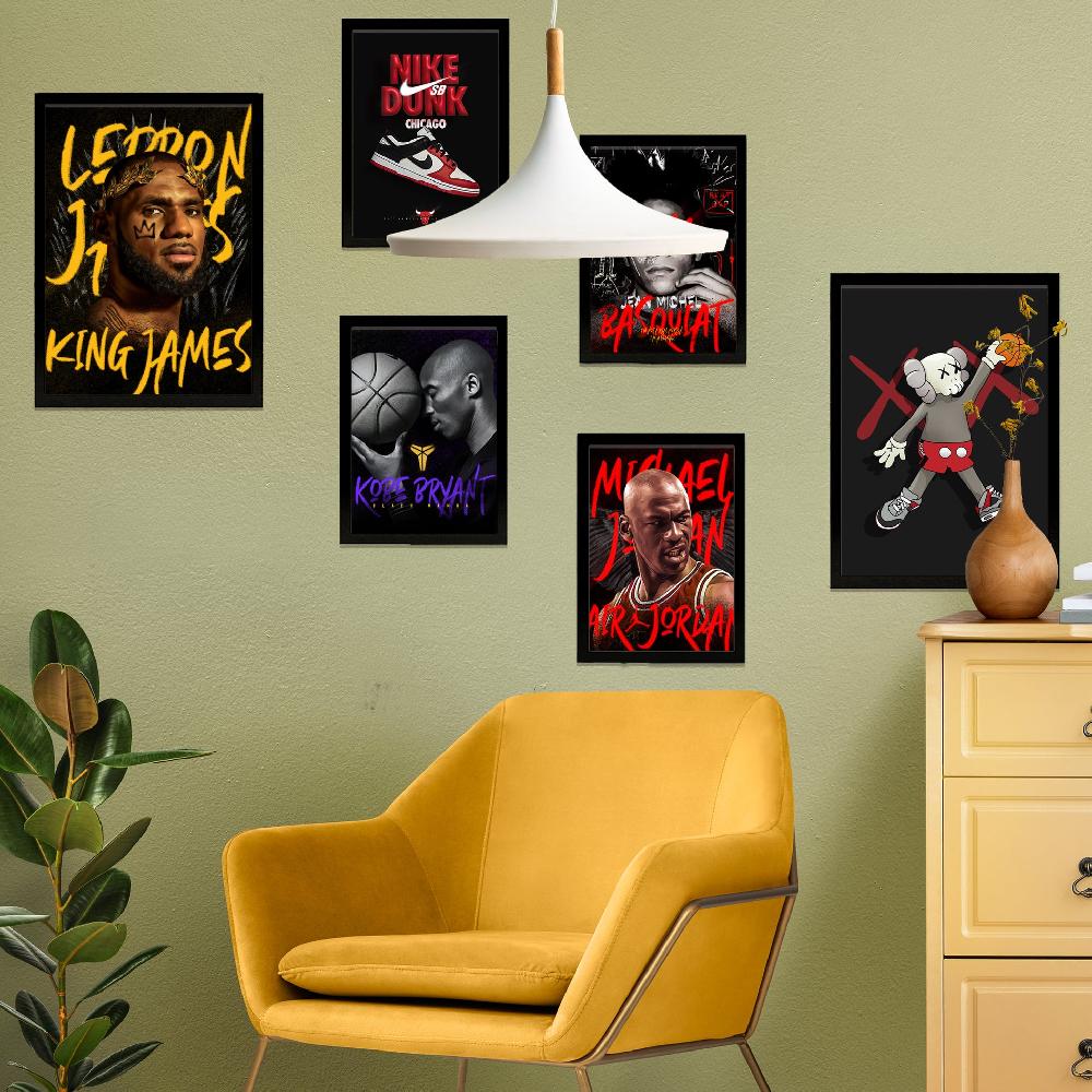 nacnic Lámina Grafiti Pop King James Jordan Nike Basquiat Kobie