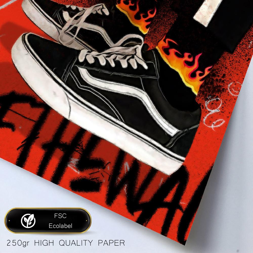 Nacnic Lámina Grafiti Pop Mona Lisa Warhol Bowie Basquiat