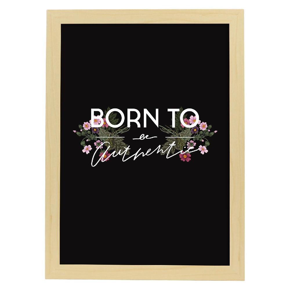 Nacnic Lámina Ilustrada 'Be Authentic' Con Mensajes Felices