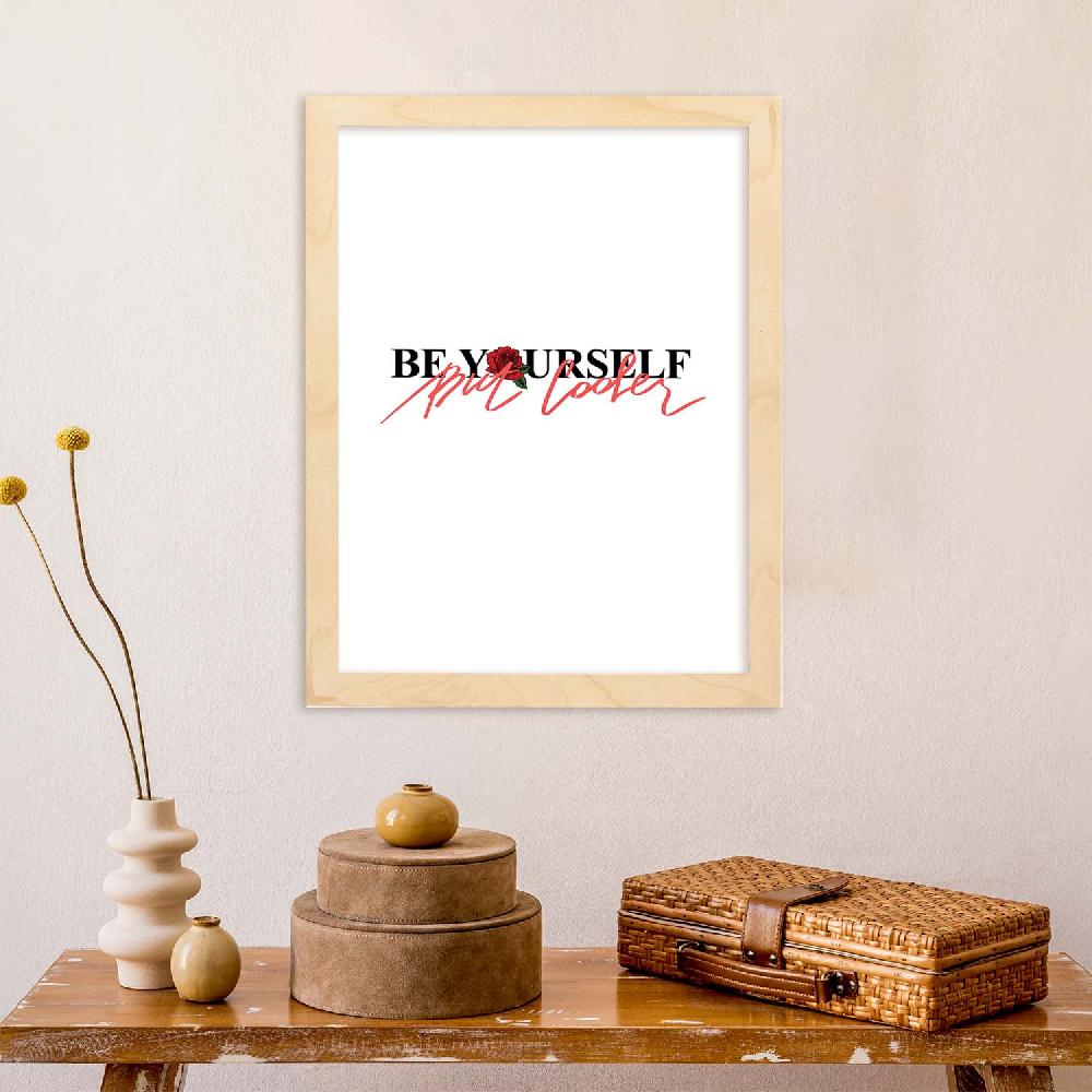 Nacnic Lámina Ilustrada 'Be Yourself' Con Mensajes Felices