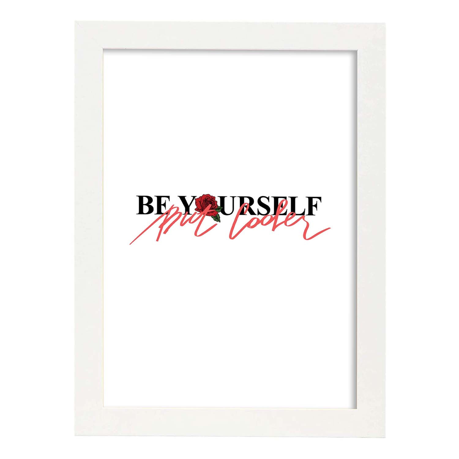Nacnic Lámina Ilustrada 'Be Yourself' Con Mensajes Felices