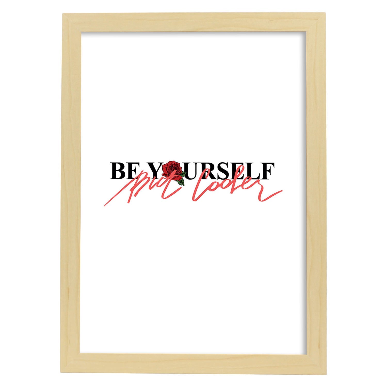 Nacnic Lámina Ilustrada 'Be Yourself' Con Mensajes Felices