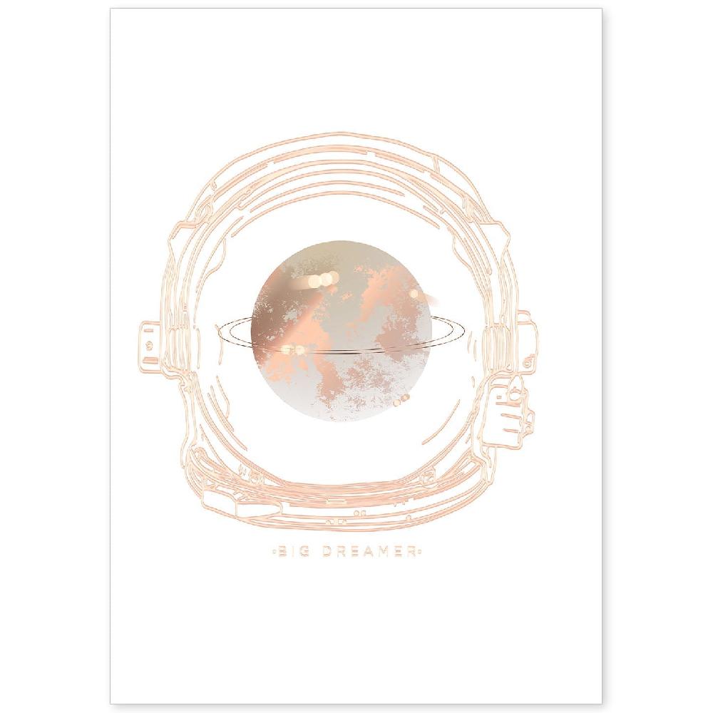 nacnic Lámina Ilustrada 'Big Dreamer' con Mensajes Felices y Motivadores