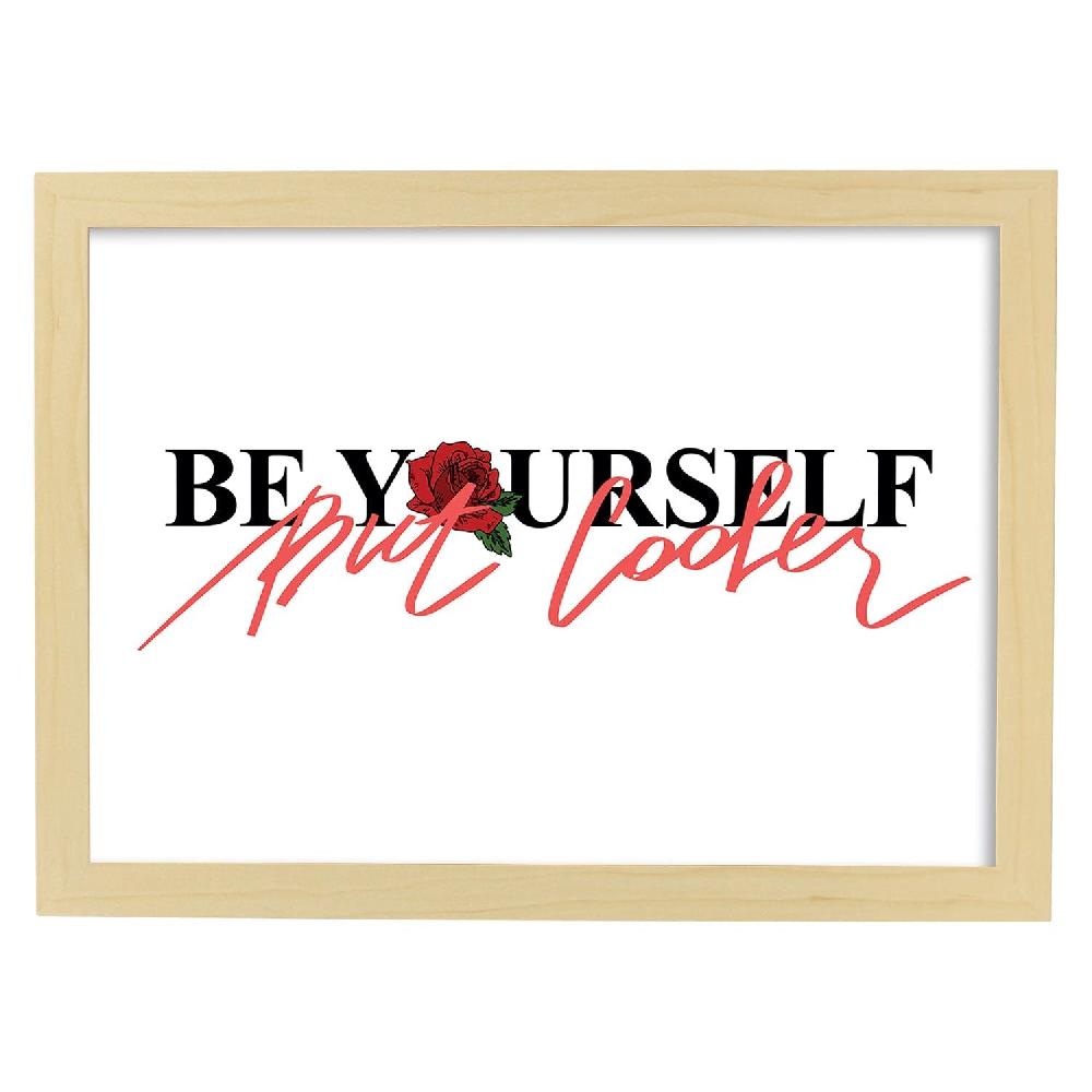 Nacnic Lámina Ilustrada Con Mensajes Felices 'Be Yourself But Cooler'