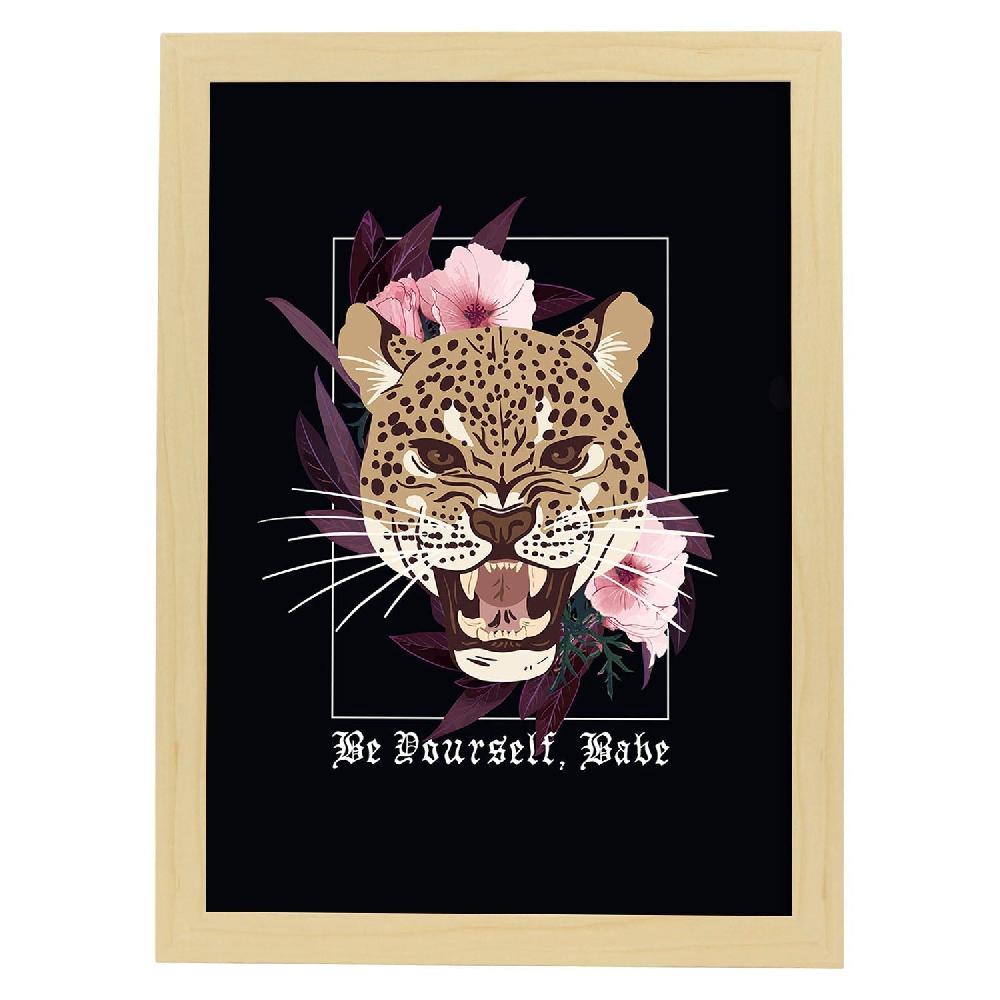 Nacnic Lámina Ilustrada Con Mensajes Felices 'Be Yourself Babe'