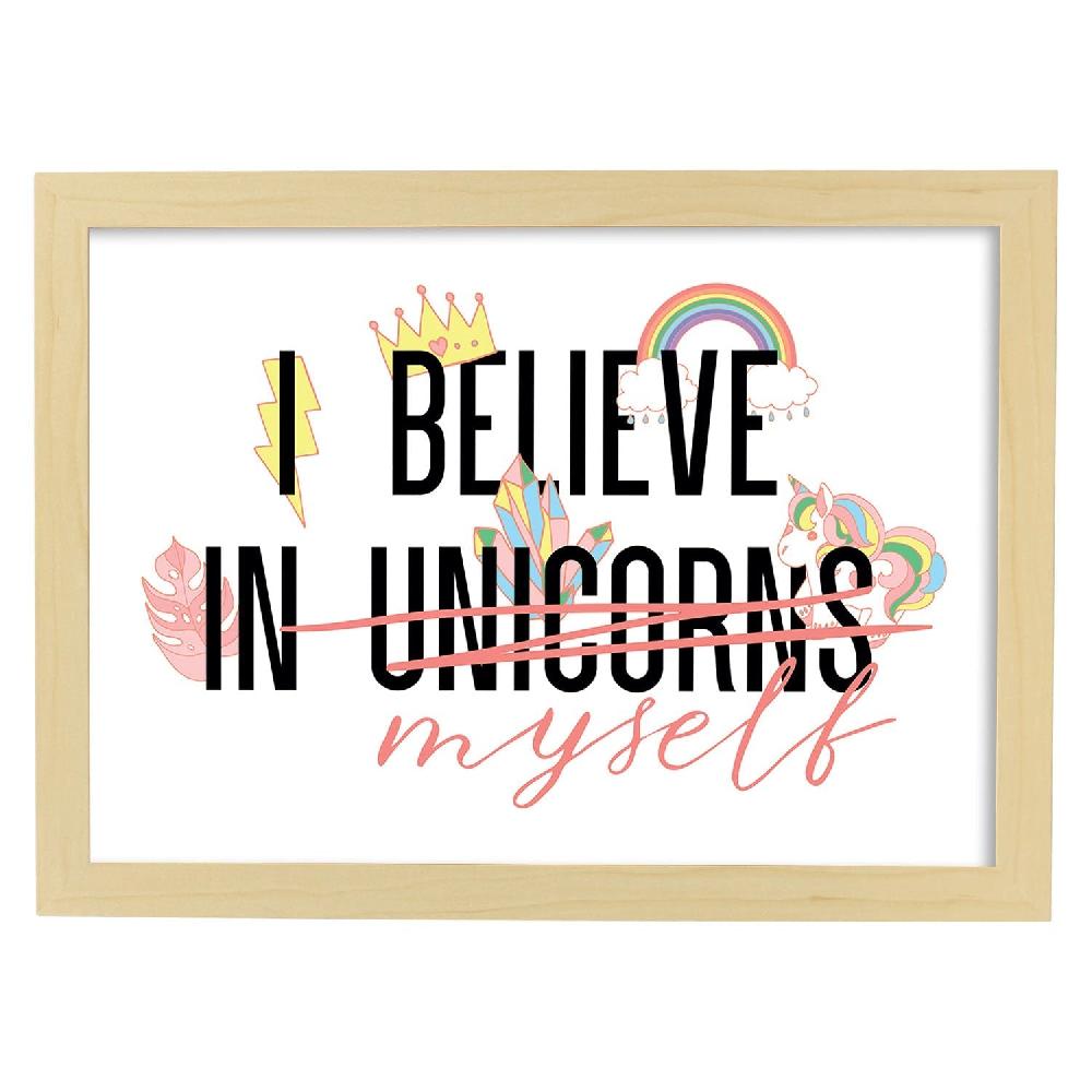 Nacnic Lámina Ilustrada Con Mensajes Felices 'I Believe In Myself'