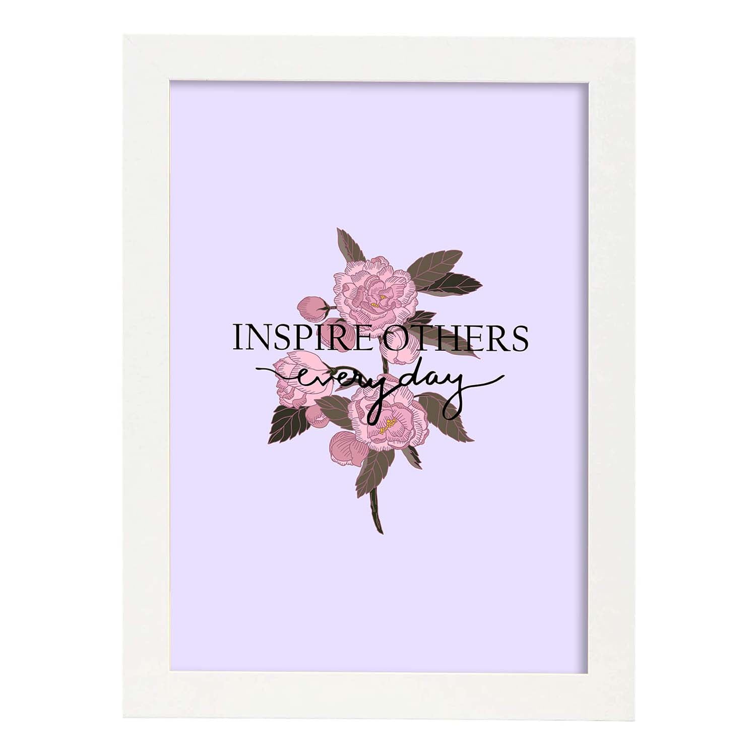 Nacnic Lámina Ilustrada Con Mensajes Felices 'Inspire Others'