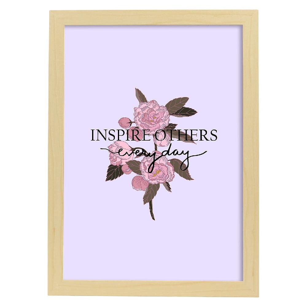 Nacnic Lámina Ilustrada Con Mensajes Felices 'Inspire Others'
