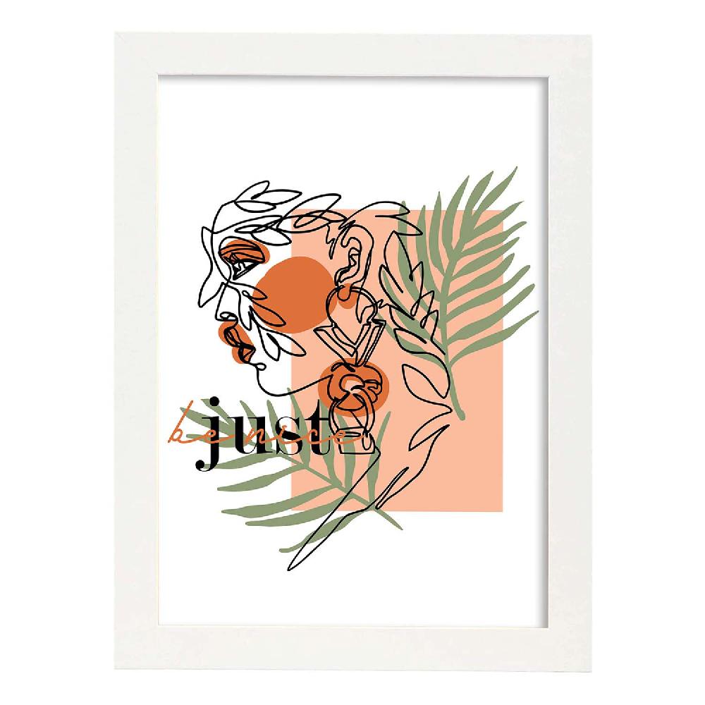 Nacnic Lámina Ilustrada Con Mensajes Felices 'Just Be Nice'