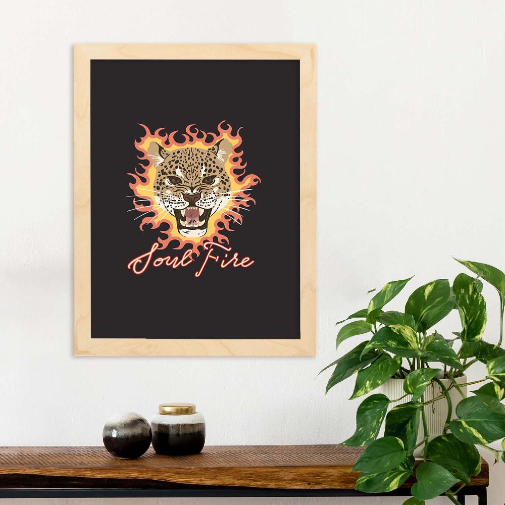 Nacnic Lámina Ilustrada Con Mensajes Felices 'Soul Fire'