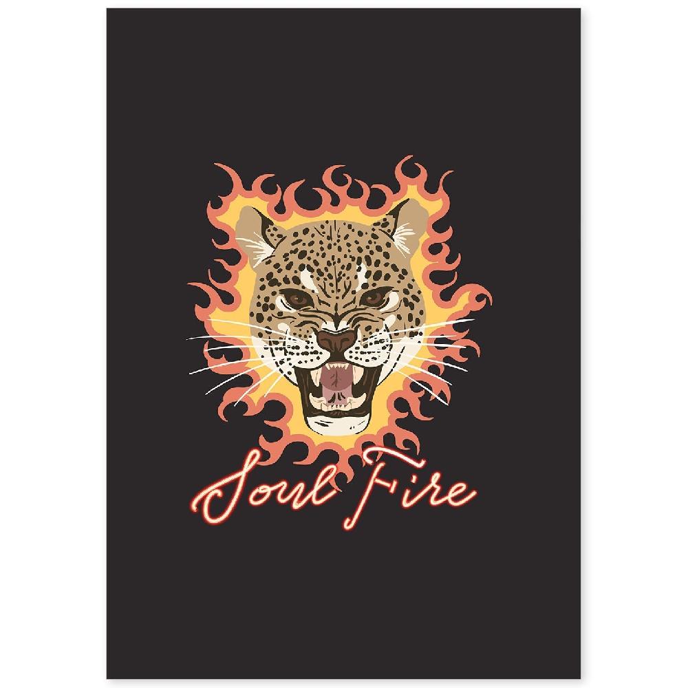 nacnic Lámina Ilustrada con Mensajes Felices 'Soul Fire'