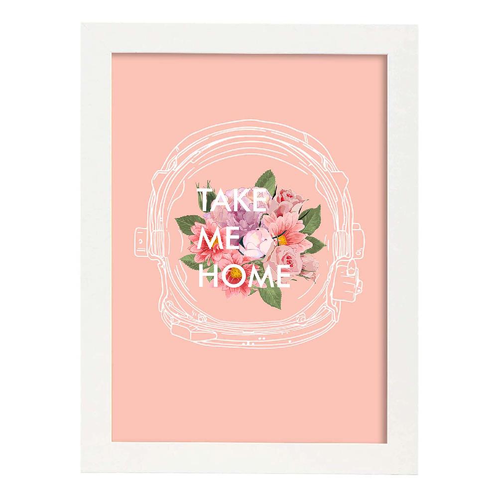 Nacnic Lámina Ilustrada Con Mensajes Felices 'Take Me Home'