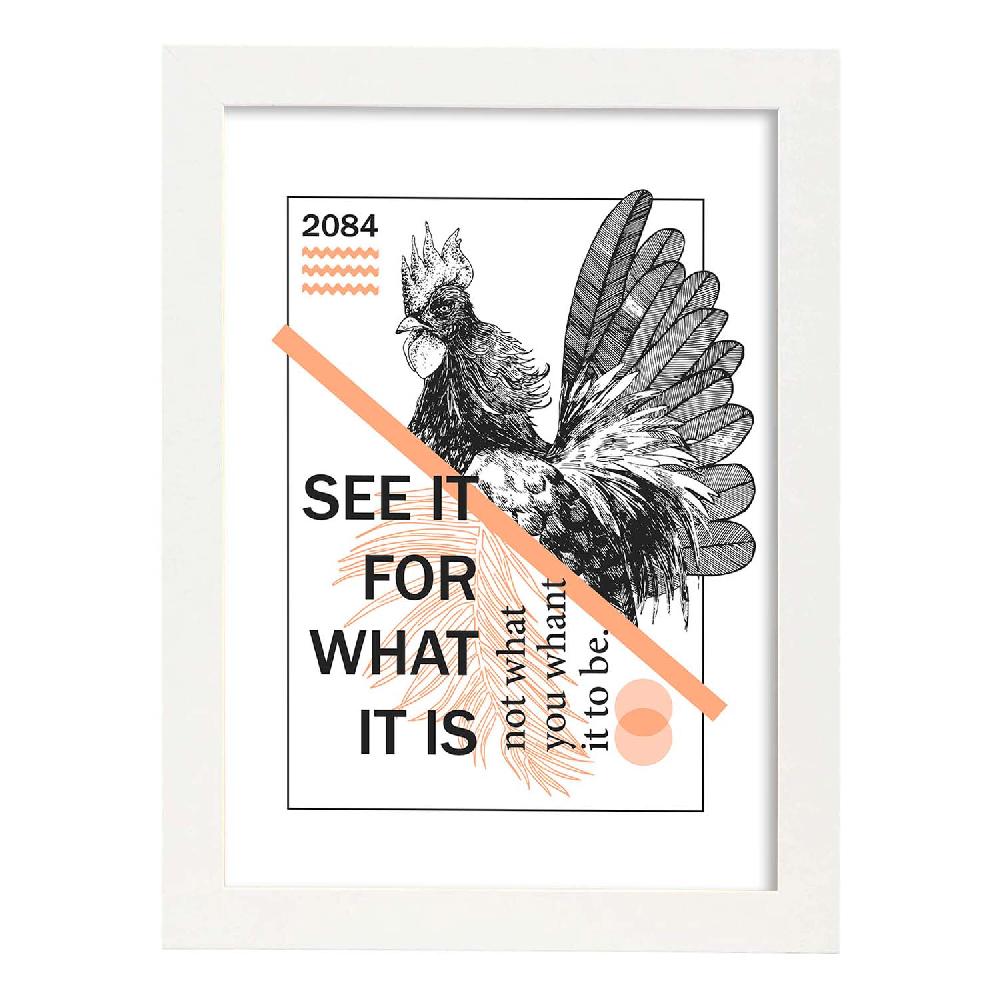 Nacnic Lámina Ilustrada Con Mensajes Felices 'What It Is'